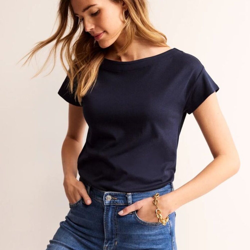 Kit & Ace Navy T-Shirt, XS